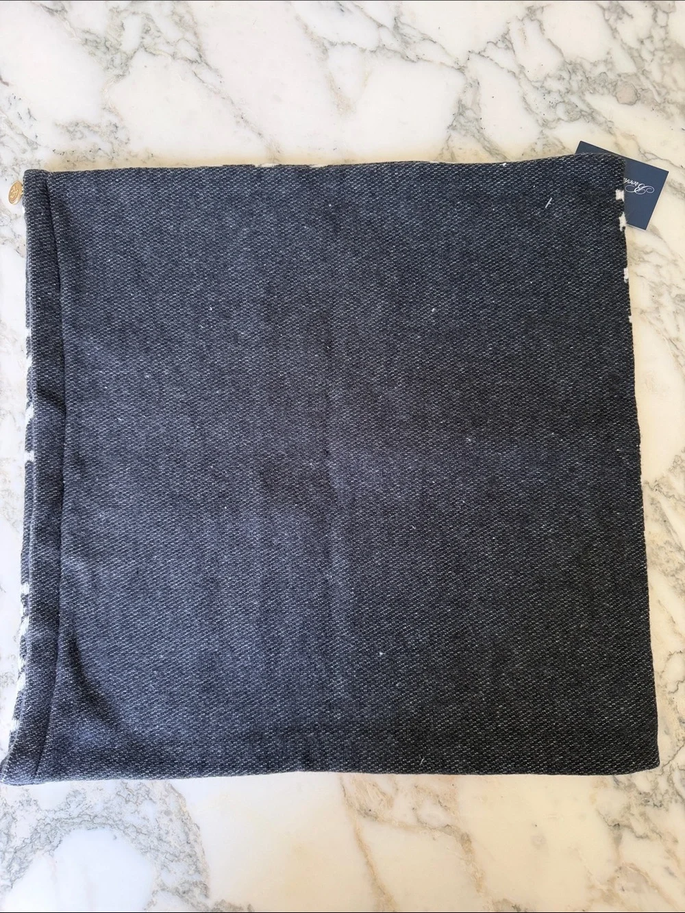 NWT Brooks Brothers Black and White Pattern Accent Pillow Cover